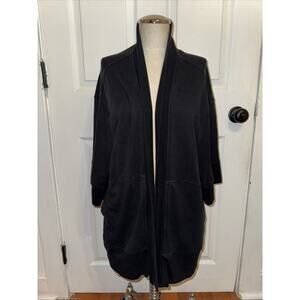 Athleta Lotus Wrap Short‎ Sleeve BLACK SIZE S/M #980564